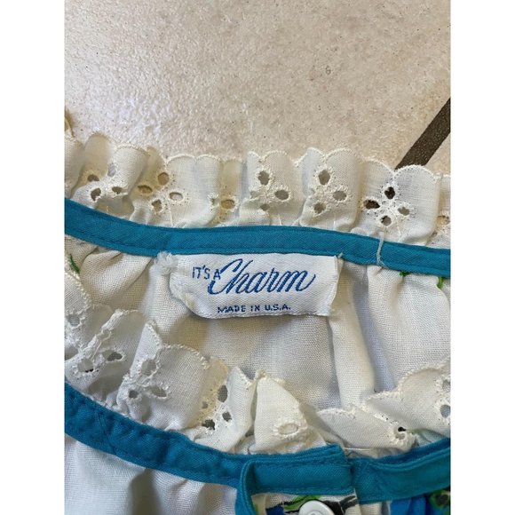 1980s lightweight Floral Duster Housecoat Robe - Picture 3 of 5